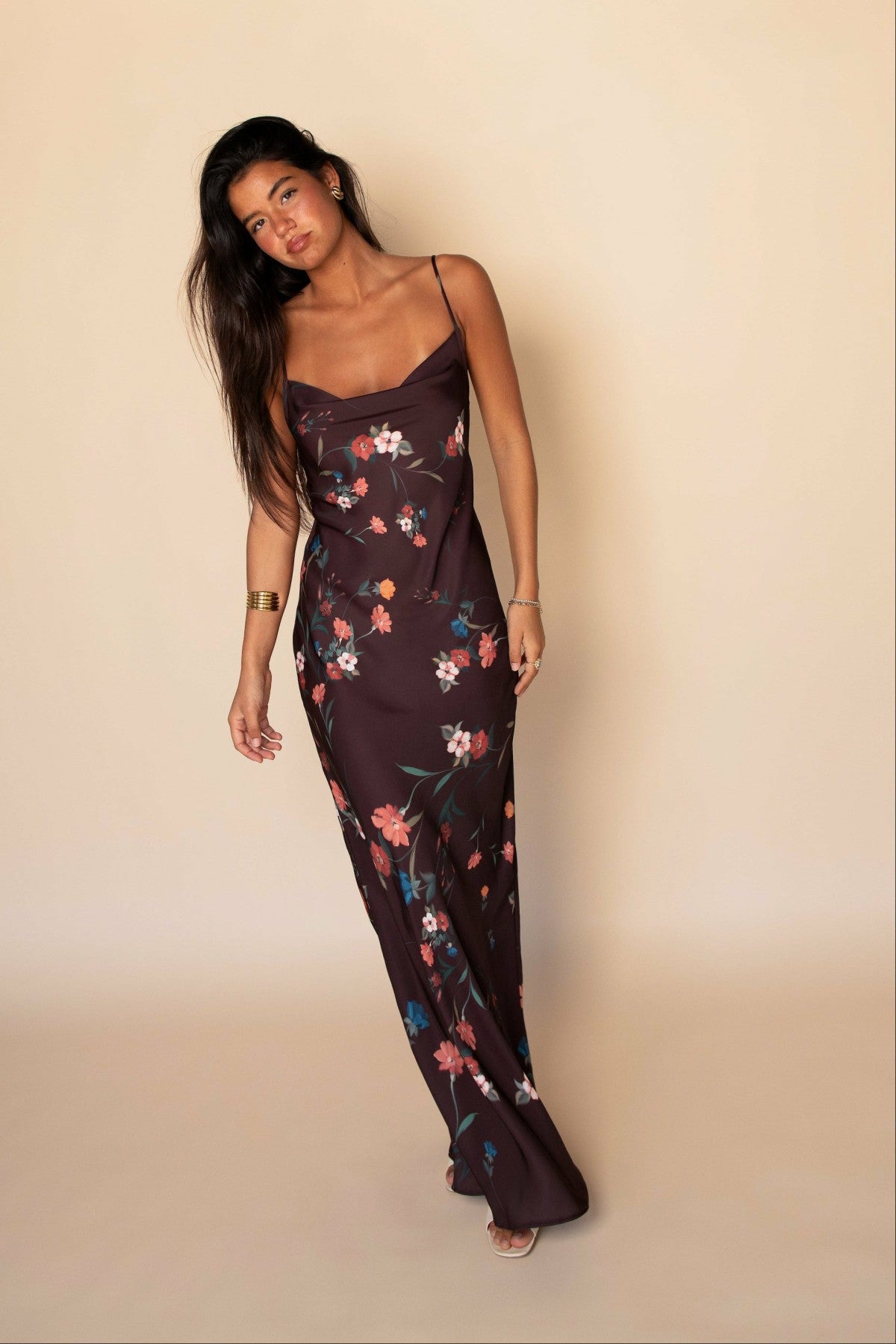 Samantha Maxi Dress Satin in Valley / Skatie Online