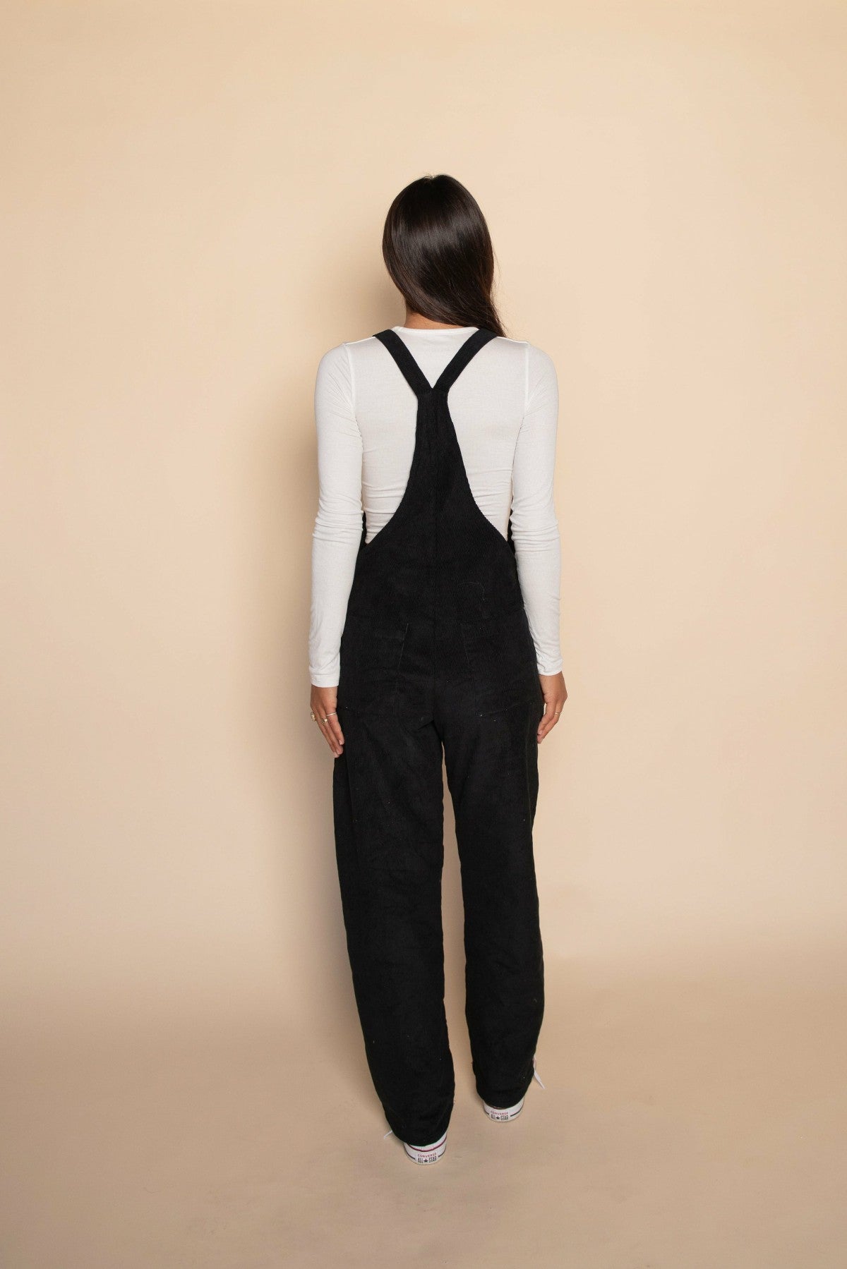 Meave Overalls in Black Corduroy / Skatie Sale