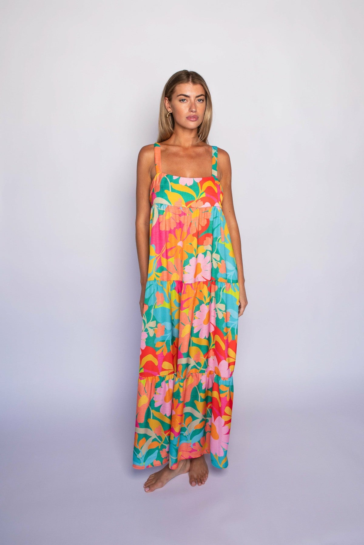 Leo Dress Satin in Flamingo / Skatie Online