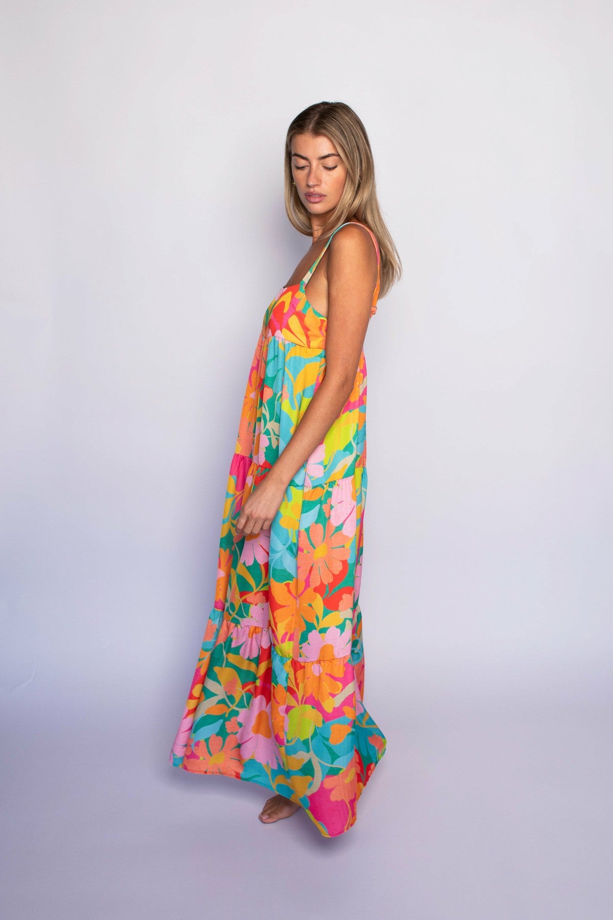 Leo Dress Satin in Flamingo / Skatie Online