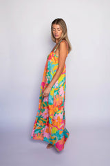Leo Dress Satin in Flamingo / Skatie Online