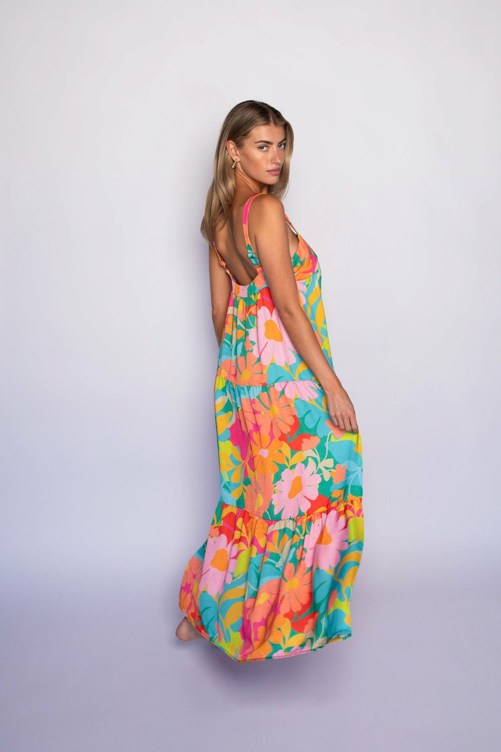 Leo Dress Satin in Flamingo / Skatie Online