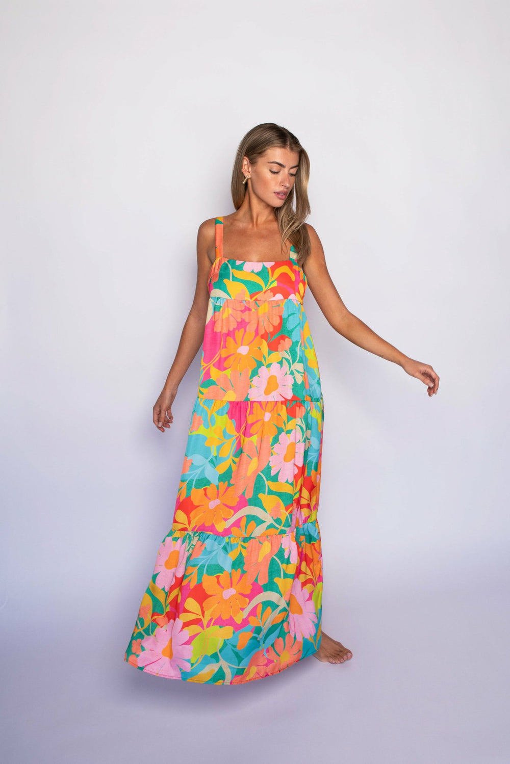 Leo Dress Satin in Flamingo / Skatie Online