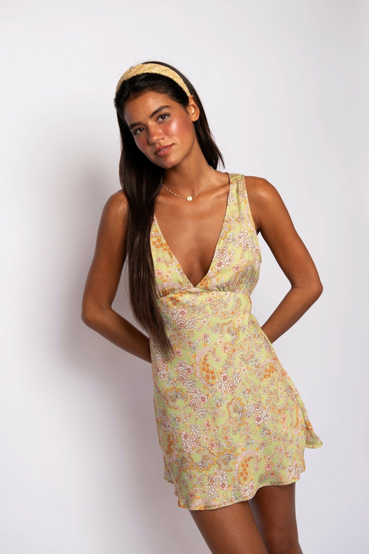 Suki Mini Dress Satin in Sorrento / Skatie Sale