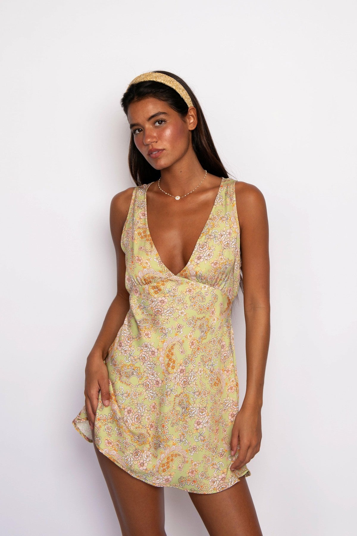 Suki Mini Dress Satin in Sorrento / Skatie Sale