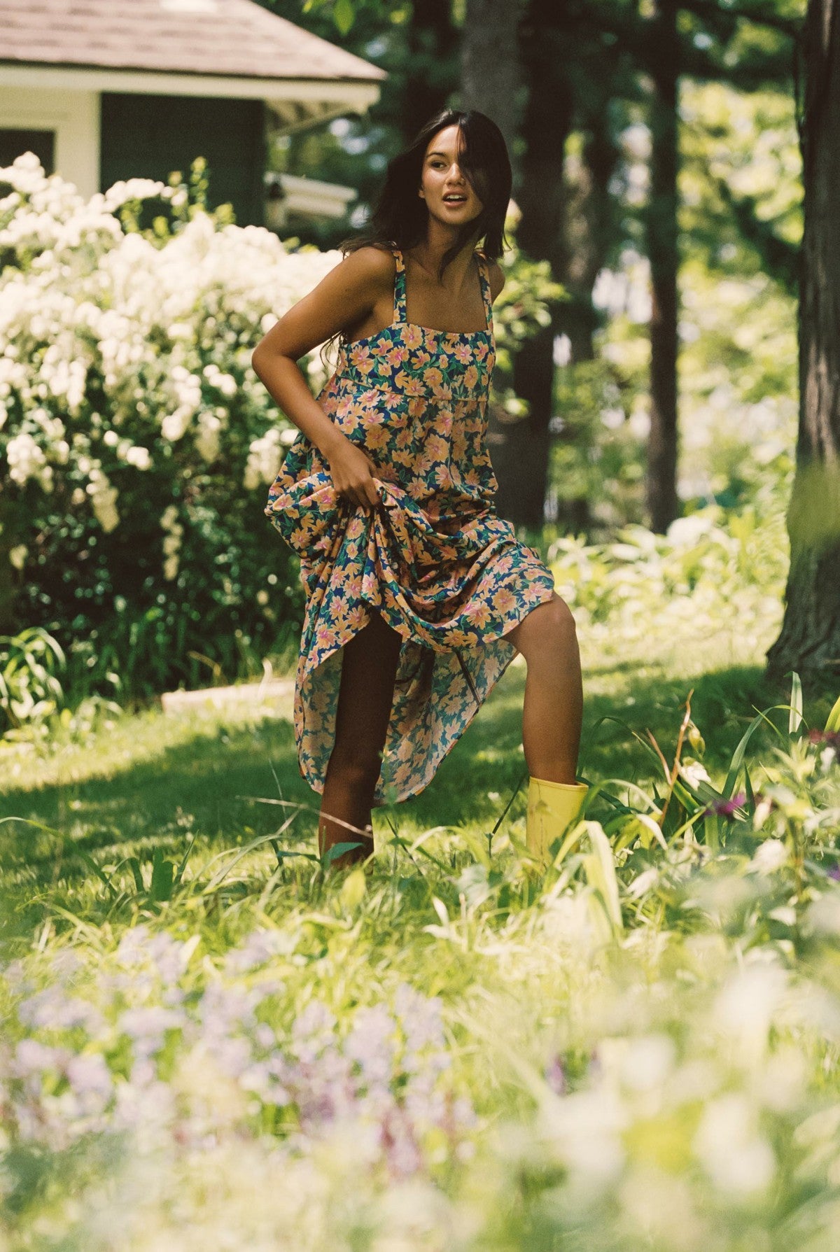 Leo Dress Ecovoile in Sunflower / Skatie Sale