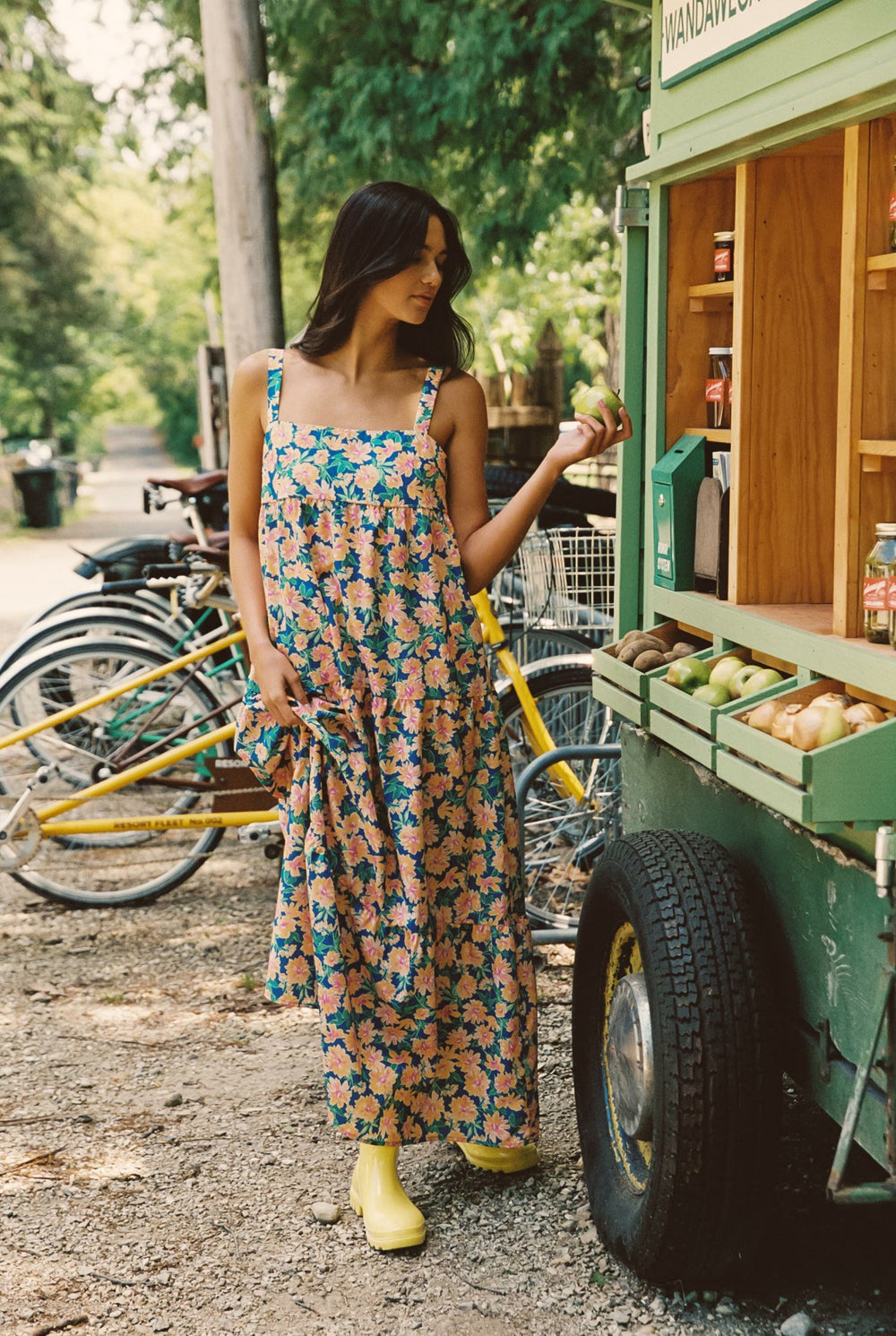 Leo Dress Ecovoile in Sunflower / Skatie Sale