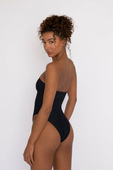 The Amy One Piece Bathing Suit in Black / Skatie Discount