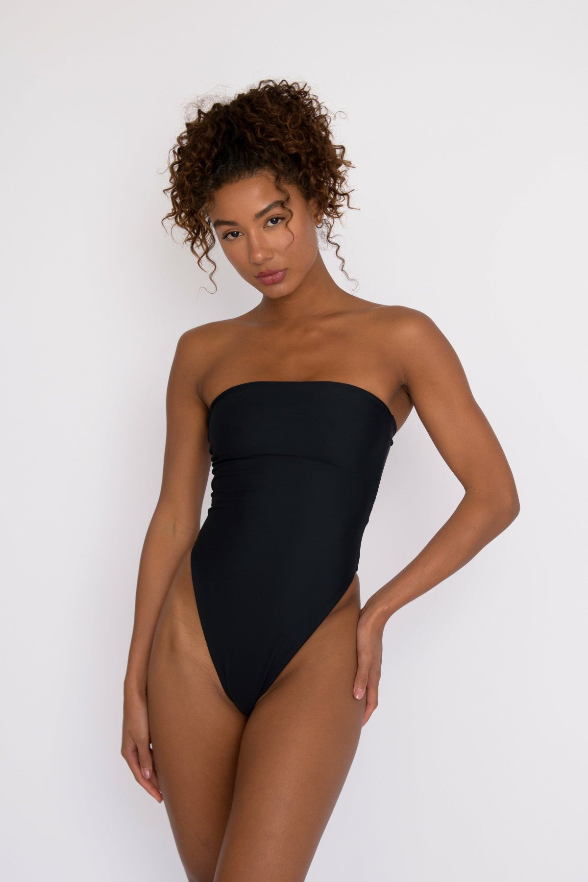 The Amy One Piece Bathing Suit in Black / Skatie Discount