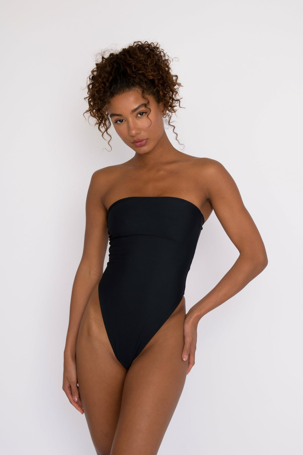 The Amy One Piece Bathing Suit in Black / Skatie Discount