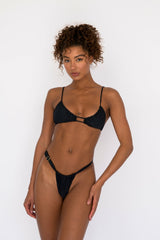 Kahea Bikini Top in Black / Skatie Sale