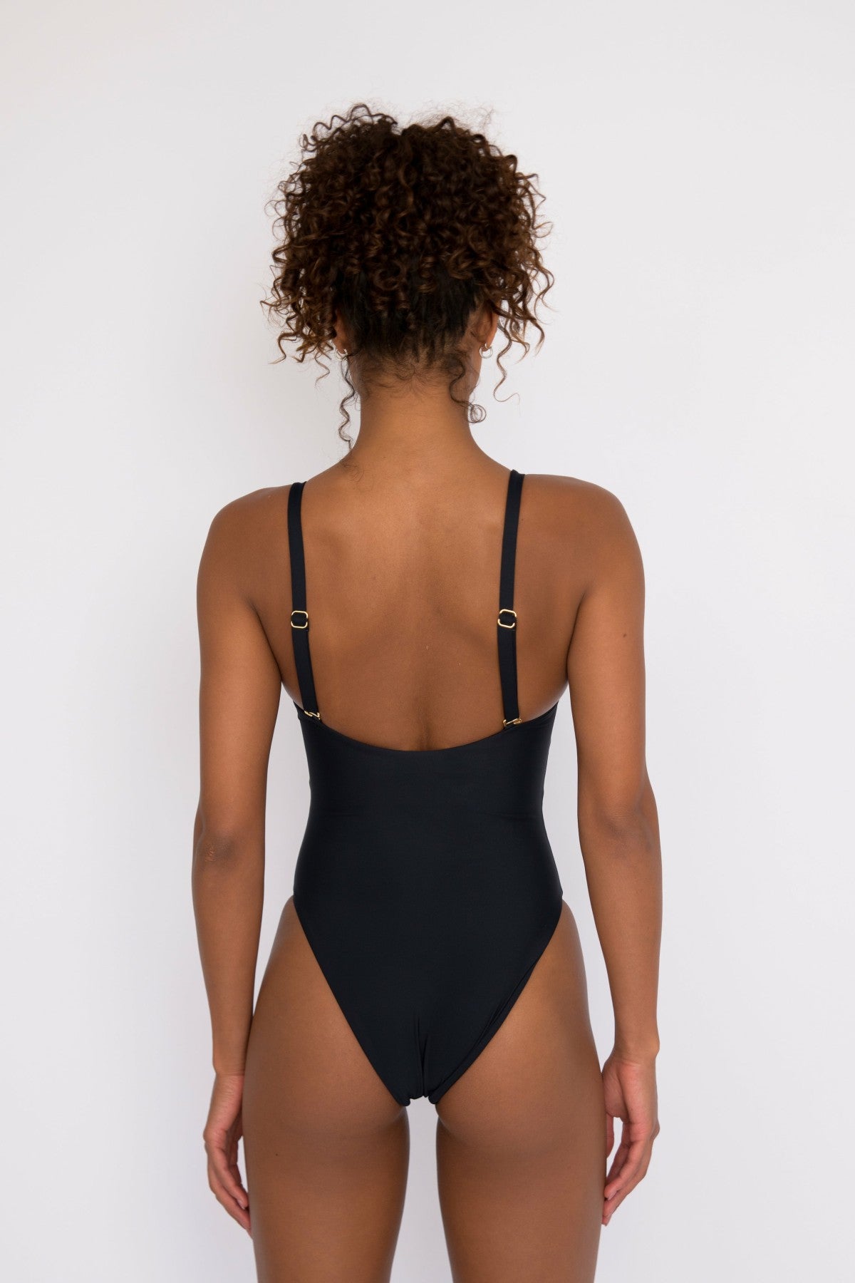 The Nikki One Piece Bathing Suit in Black / Skatie US