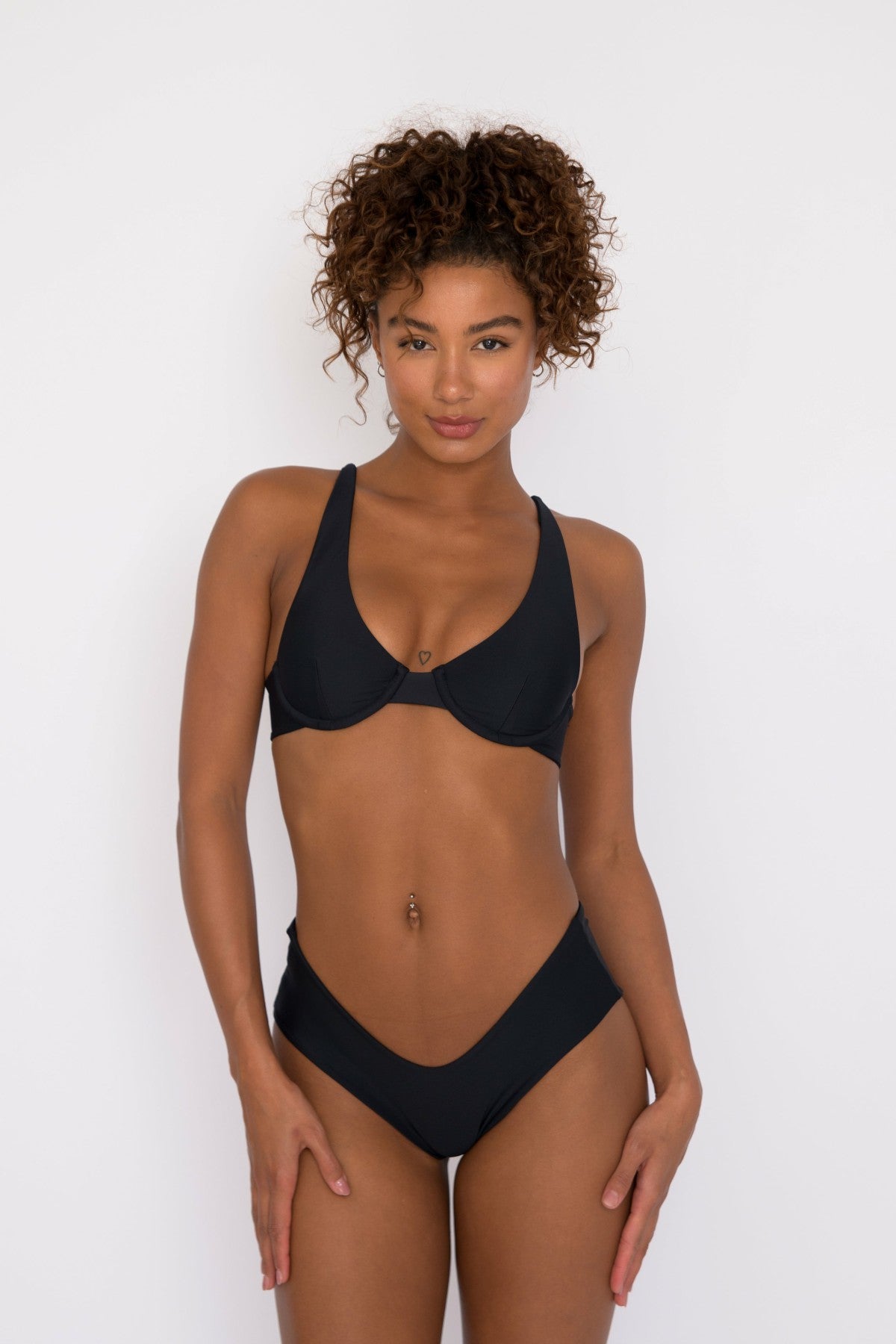 Shayla Bikini Bottom in Black / Skatie Discount
