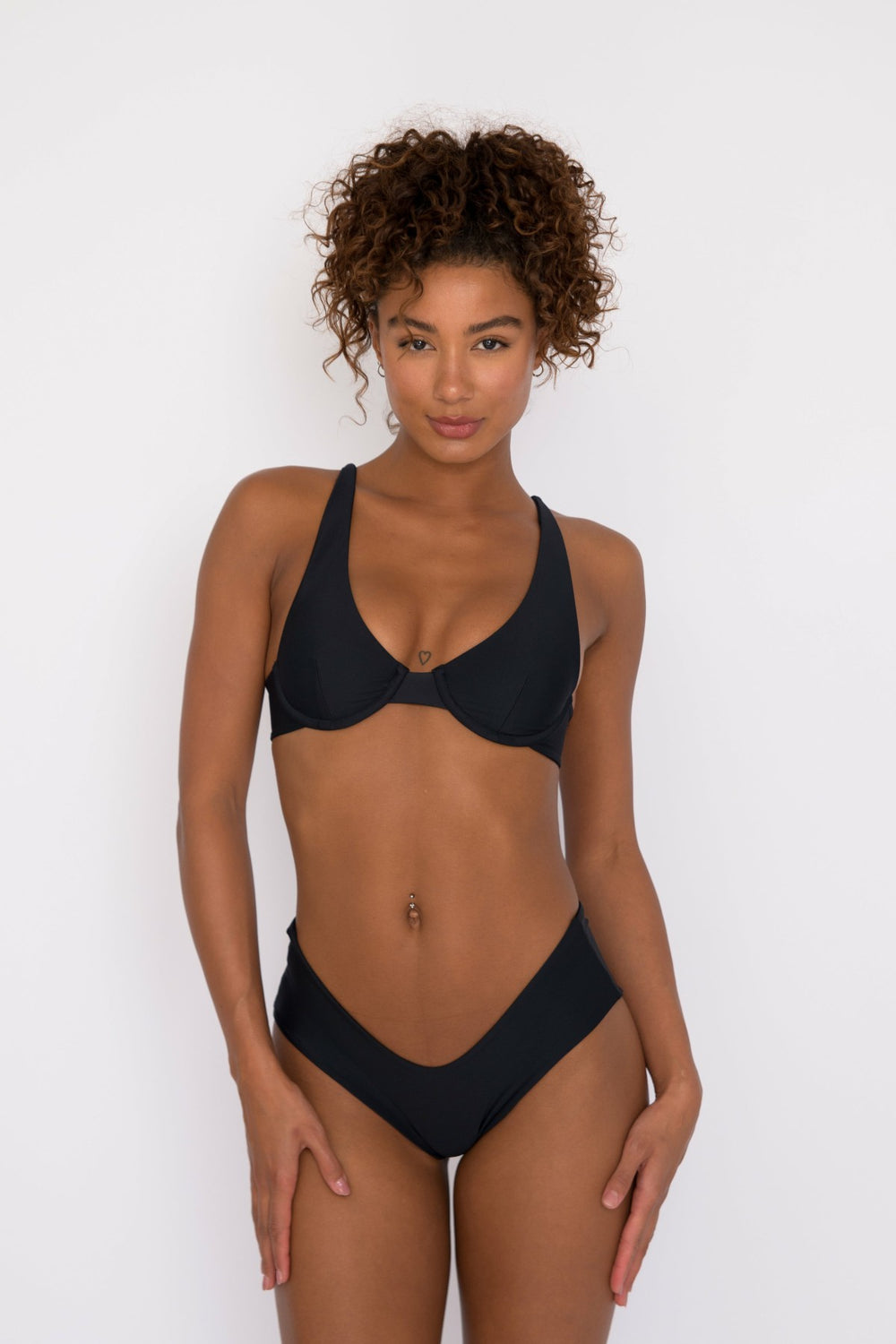 Shayla Bikini Bottom in Black / Skatie Discount