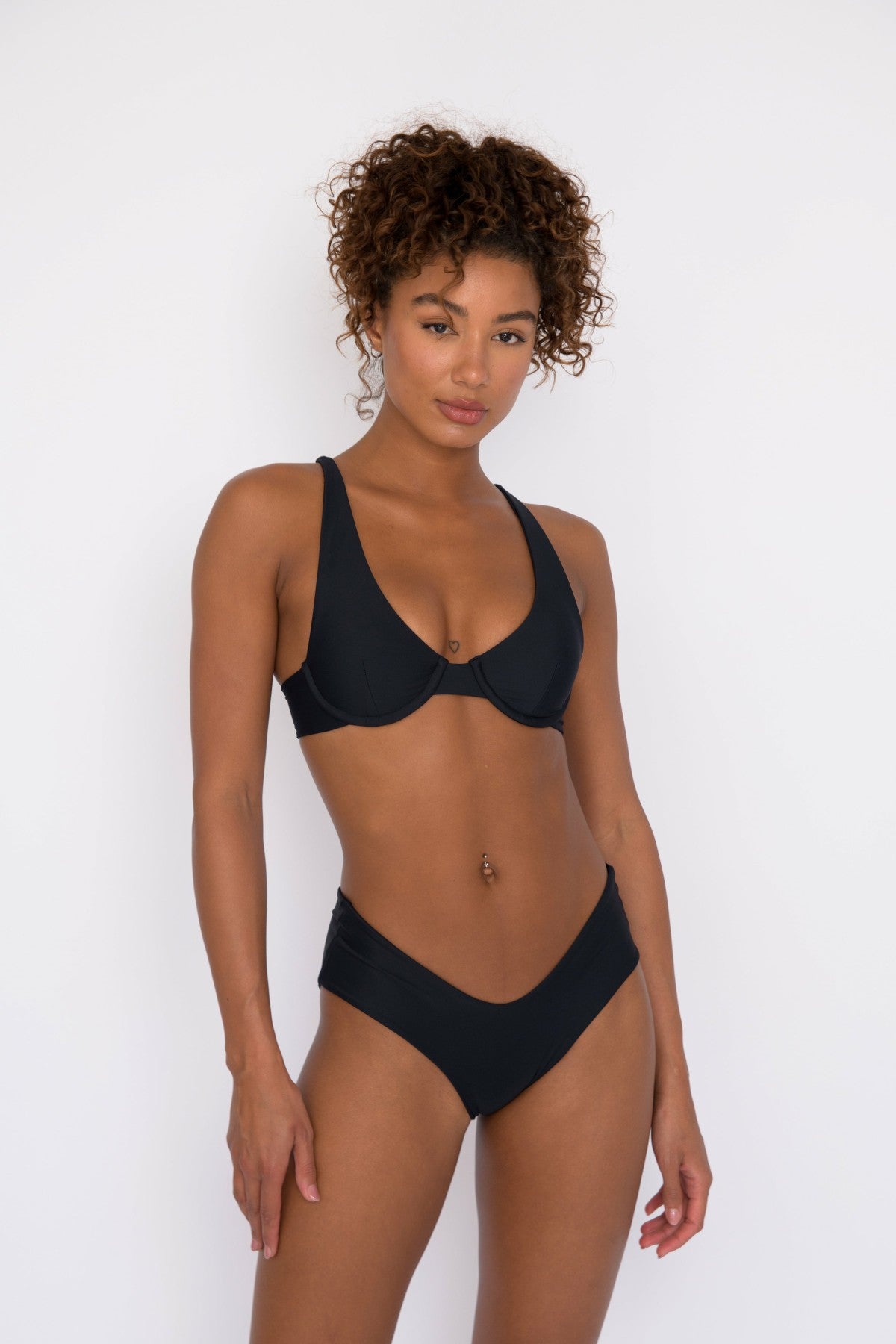 Shayla Bikini Bottom in Black / Skatie Discount