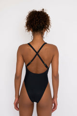 The Zoey One Piece Bathing Suit in Black / Skatie Online Shop