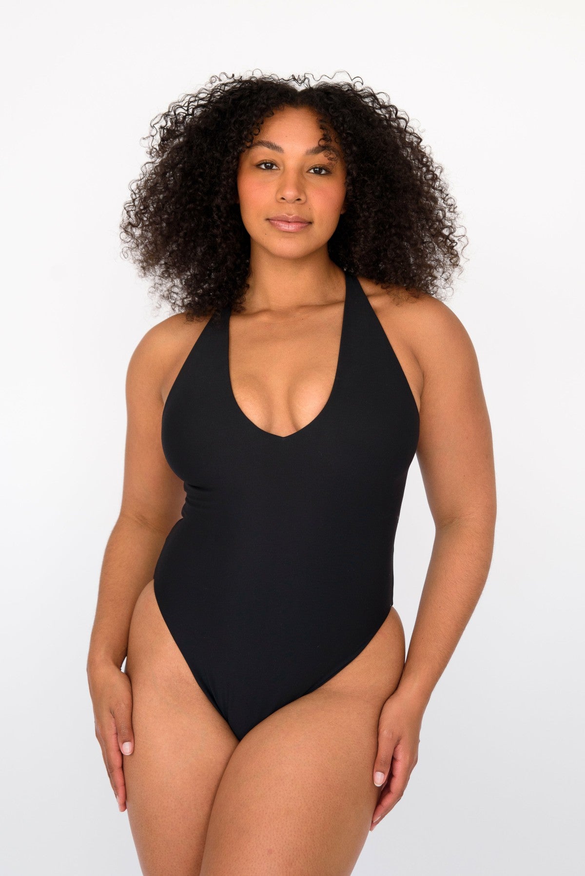 The Zoey One Piece Bathing Suit in Black / Skatie Online Shop