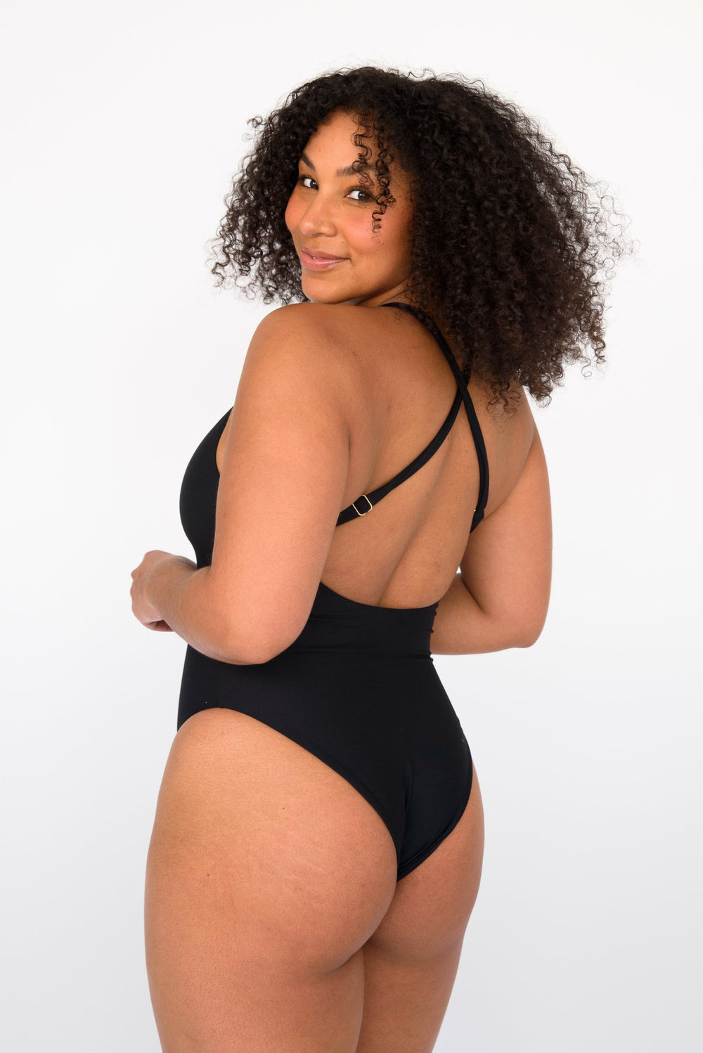 The Zoey One Piece Bathing Suit in Black / Skatie Online Shop