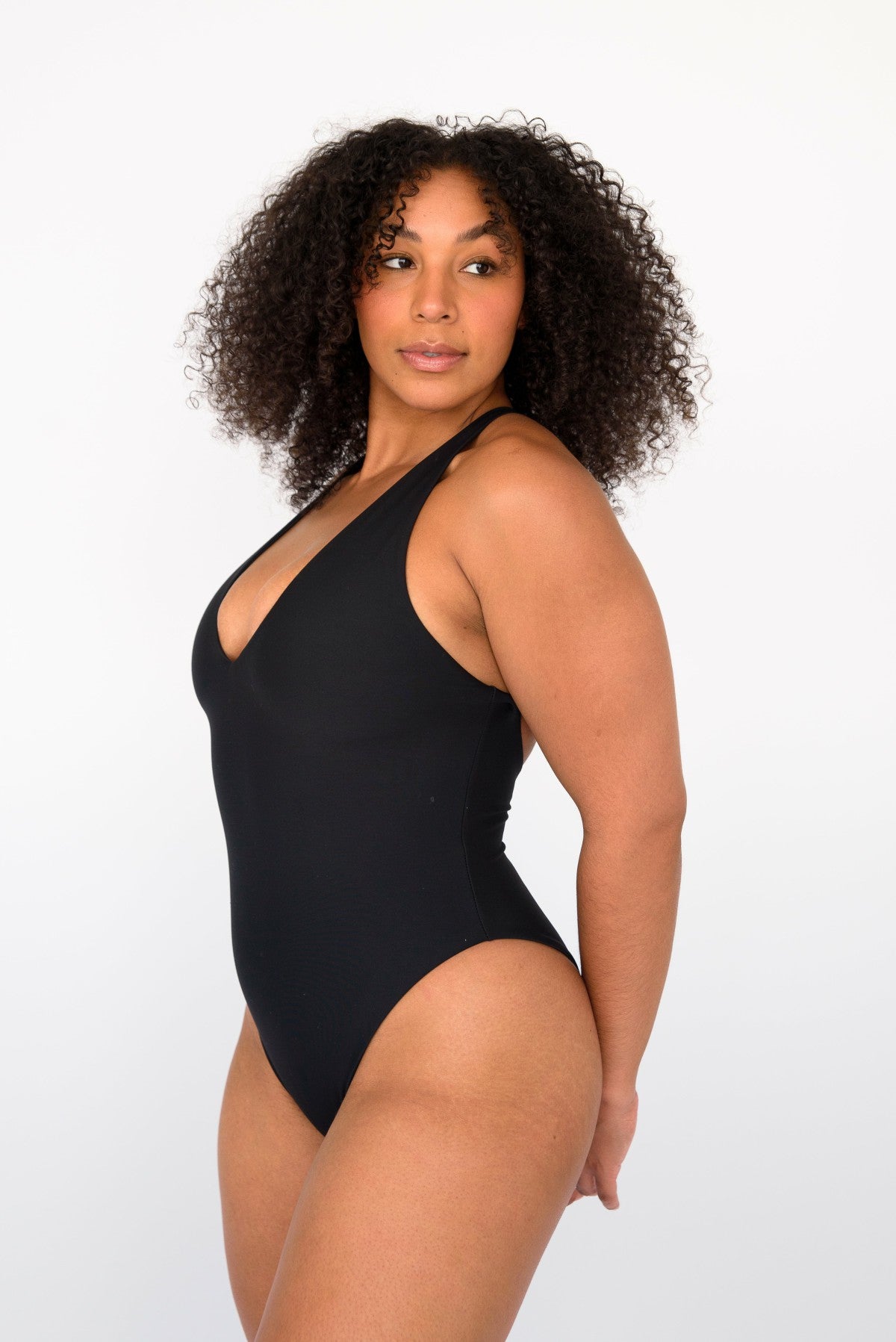 The Zoey One Piece Bathing Suit in Black / Skatie Online Shop
