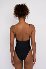 The Rachel One Piece Bathing Suit in Black / Skatie Online
