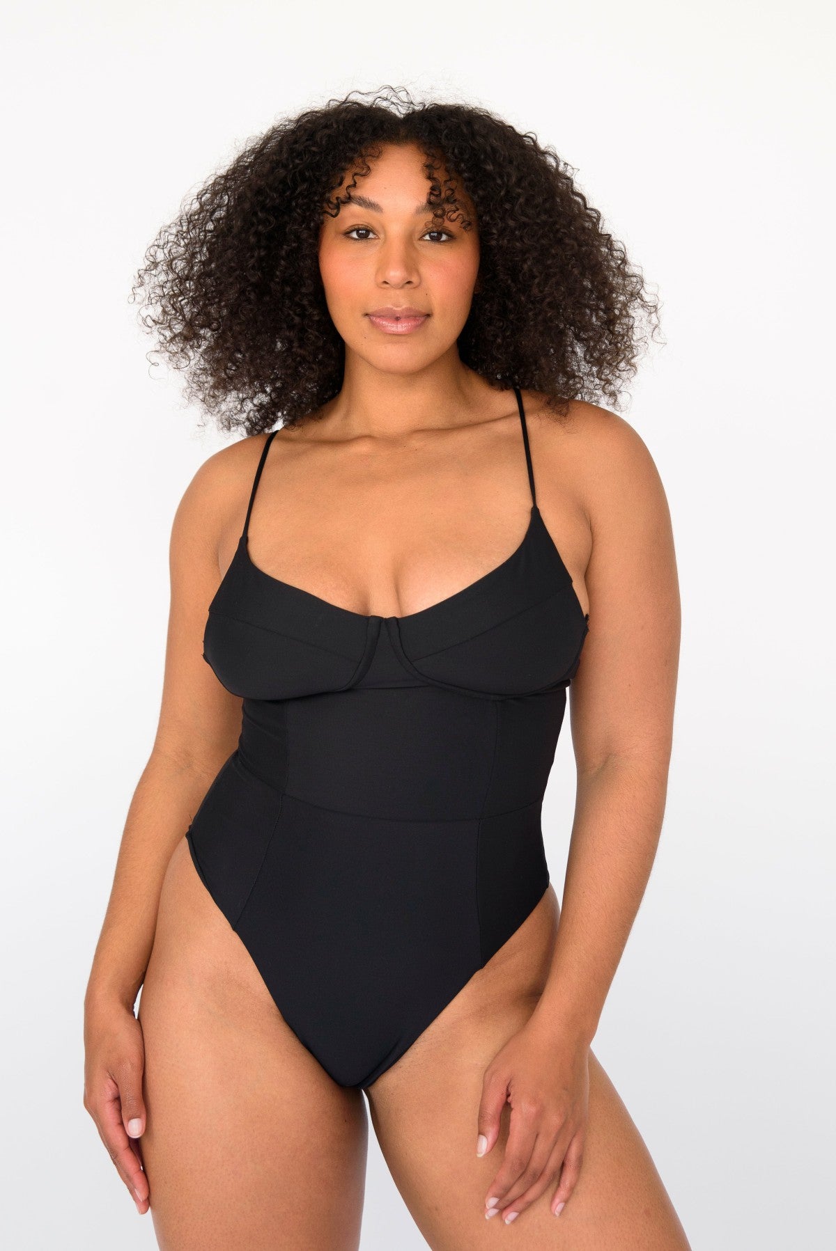 The Rachel One Piece Bathing Suit in Black / Skatie Online
