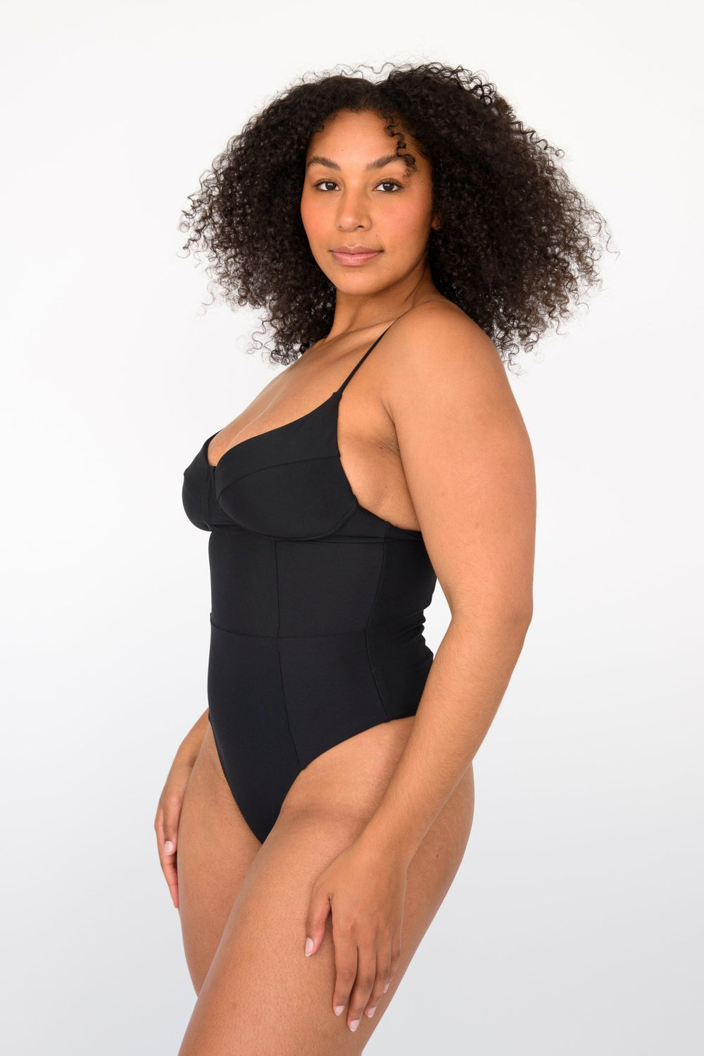 The Rachel One Piece Bathing Suit in Black / Skatie Online