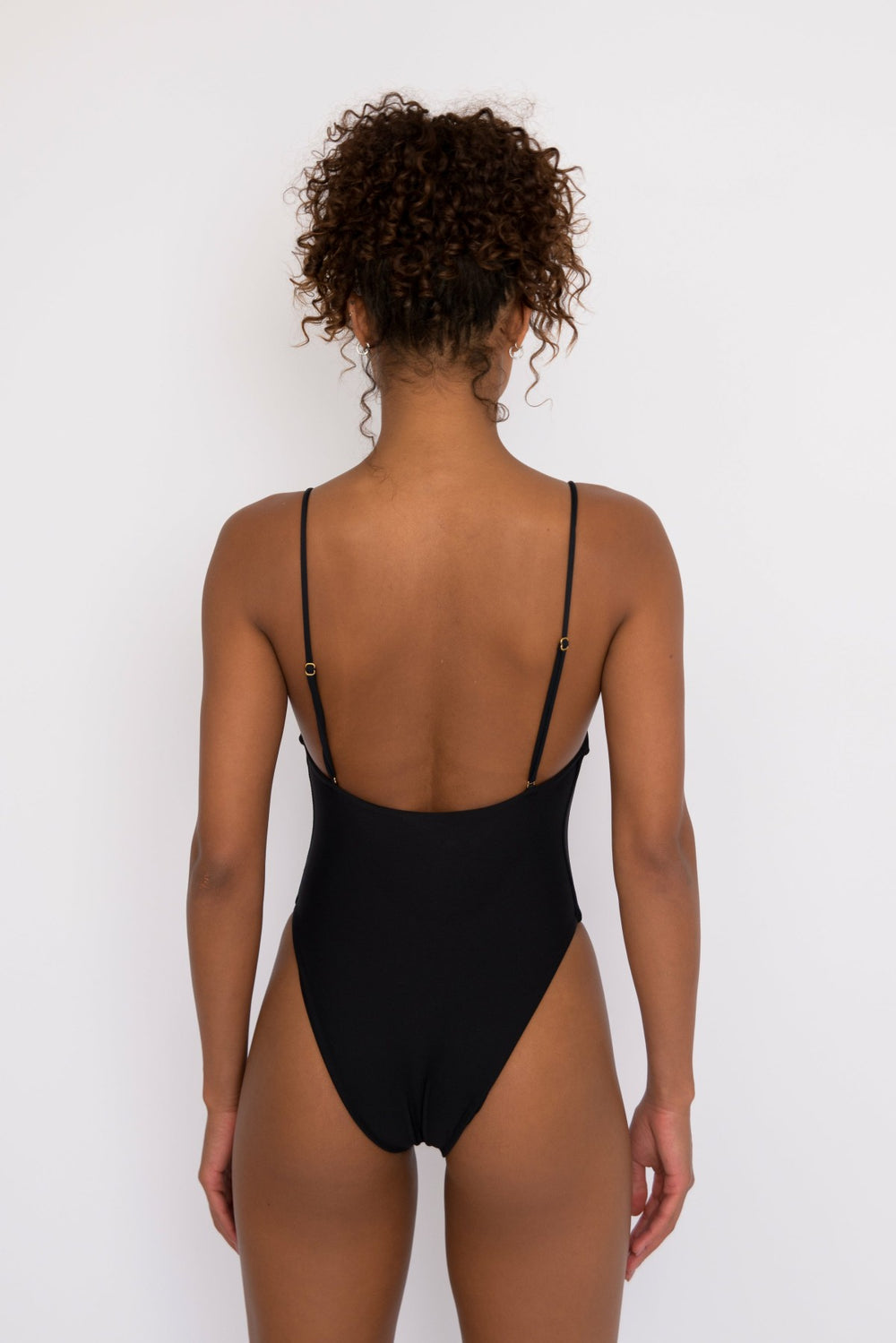 The Resa One Piece Bathing Suit in Black / Skatie Sale