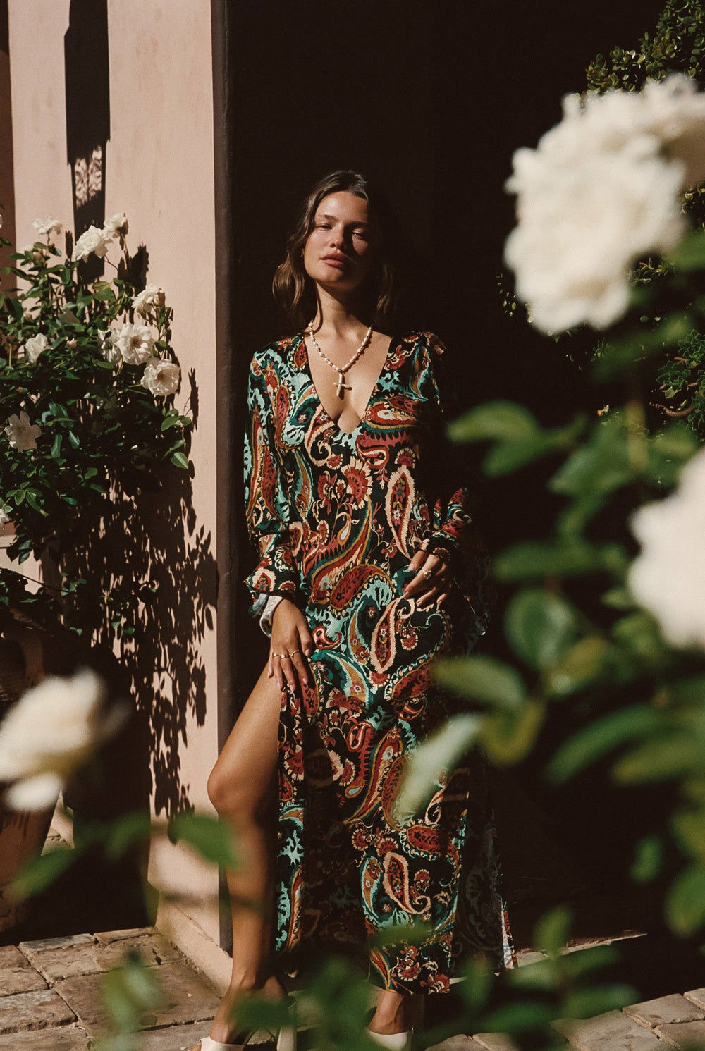 Indie Dress Cupro Jacquard in Valencia / Skatie Discount
