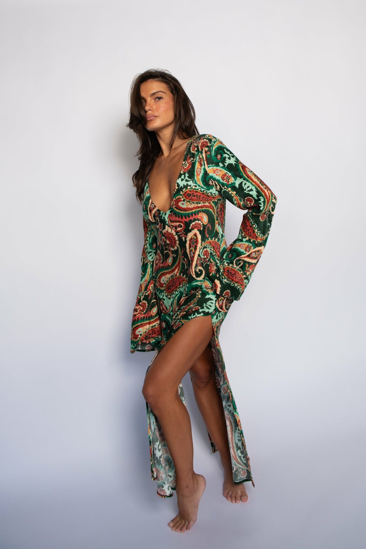 Indie Dress Cupro Jacquard in Valencia / Skatie Discount