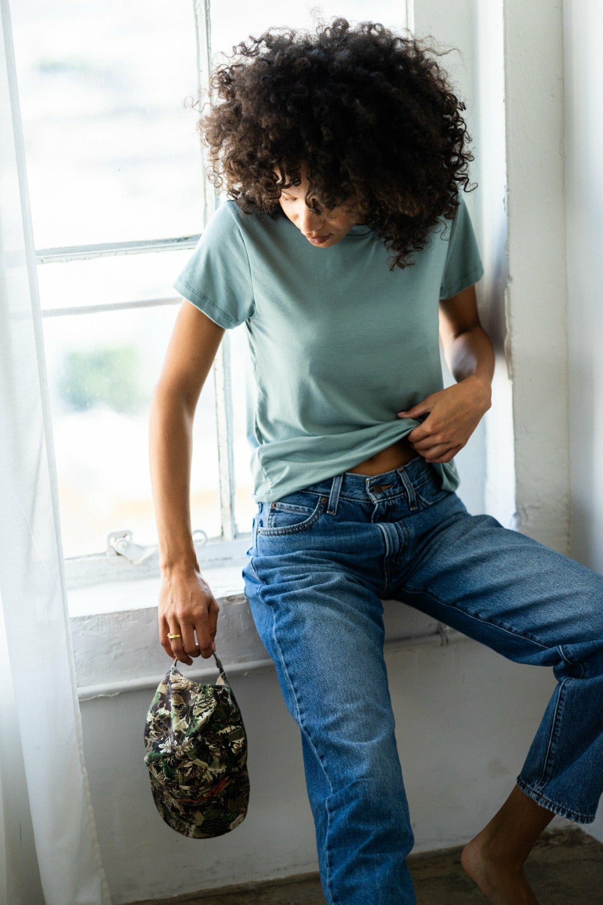 Bestie Tee Jersey in Sage / Skatie US