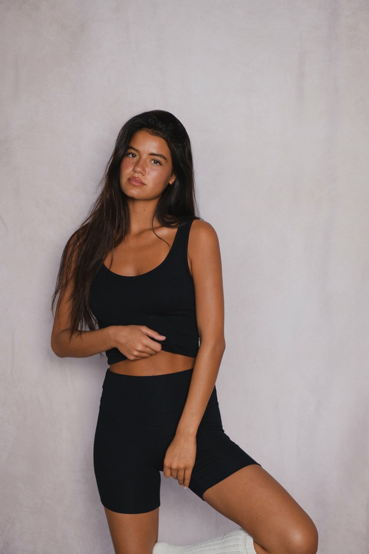 Stephanie Tank in Black / Skatie Sale