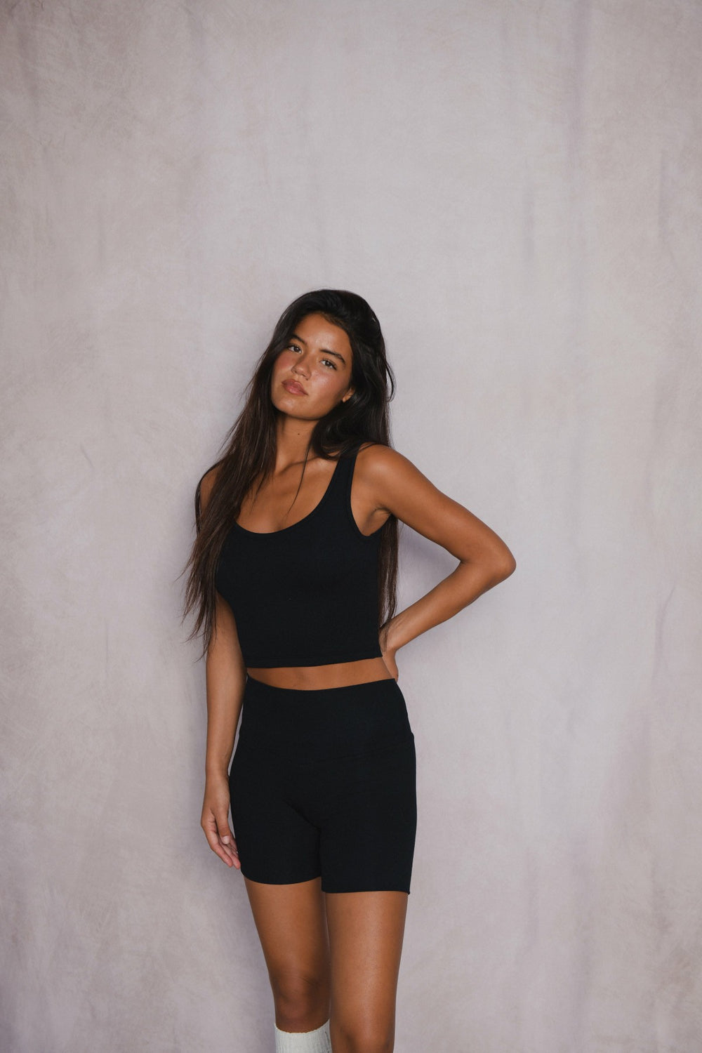 Stephanie Tank in Black / Skatie Sale