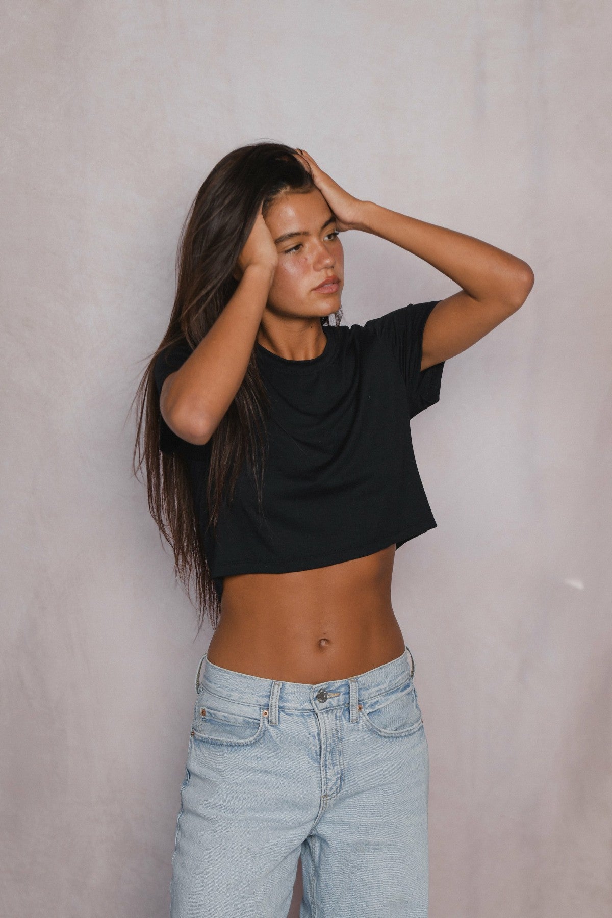 Boyfriend Tee Jersey in Black / Skatie US