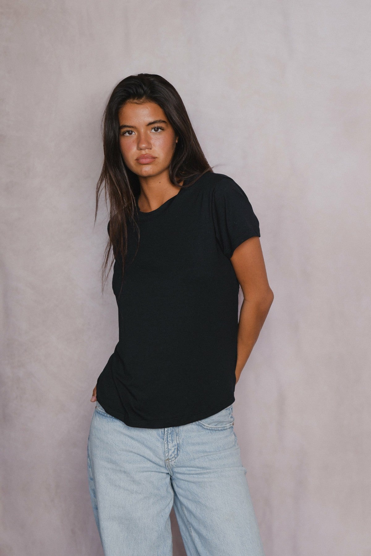 Bestie Tee Jersey in Black / Skatie Discount