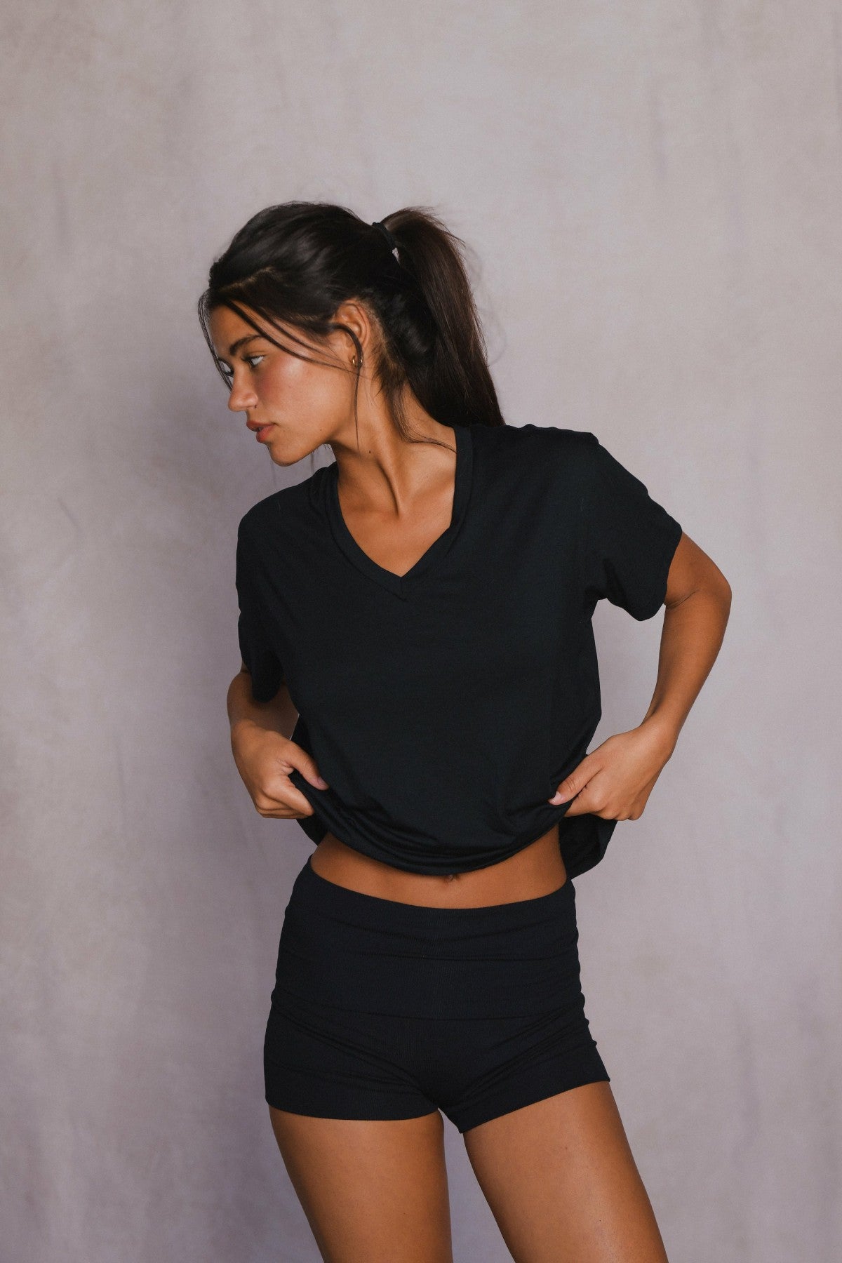 Hubby Tee Jersey in Black / Skatie Online Shop