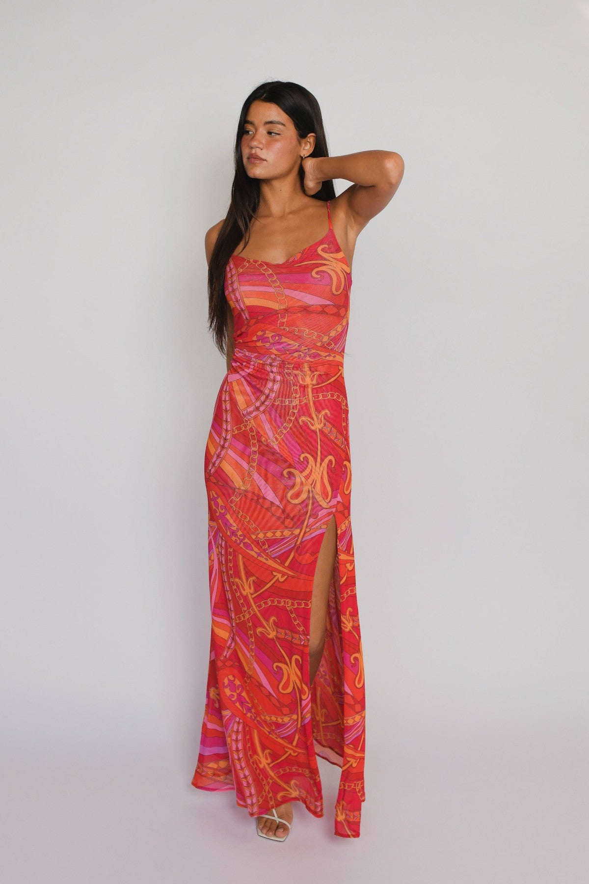 Rhodes Maxi Dress in Chica / Skatie Outlets