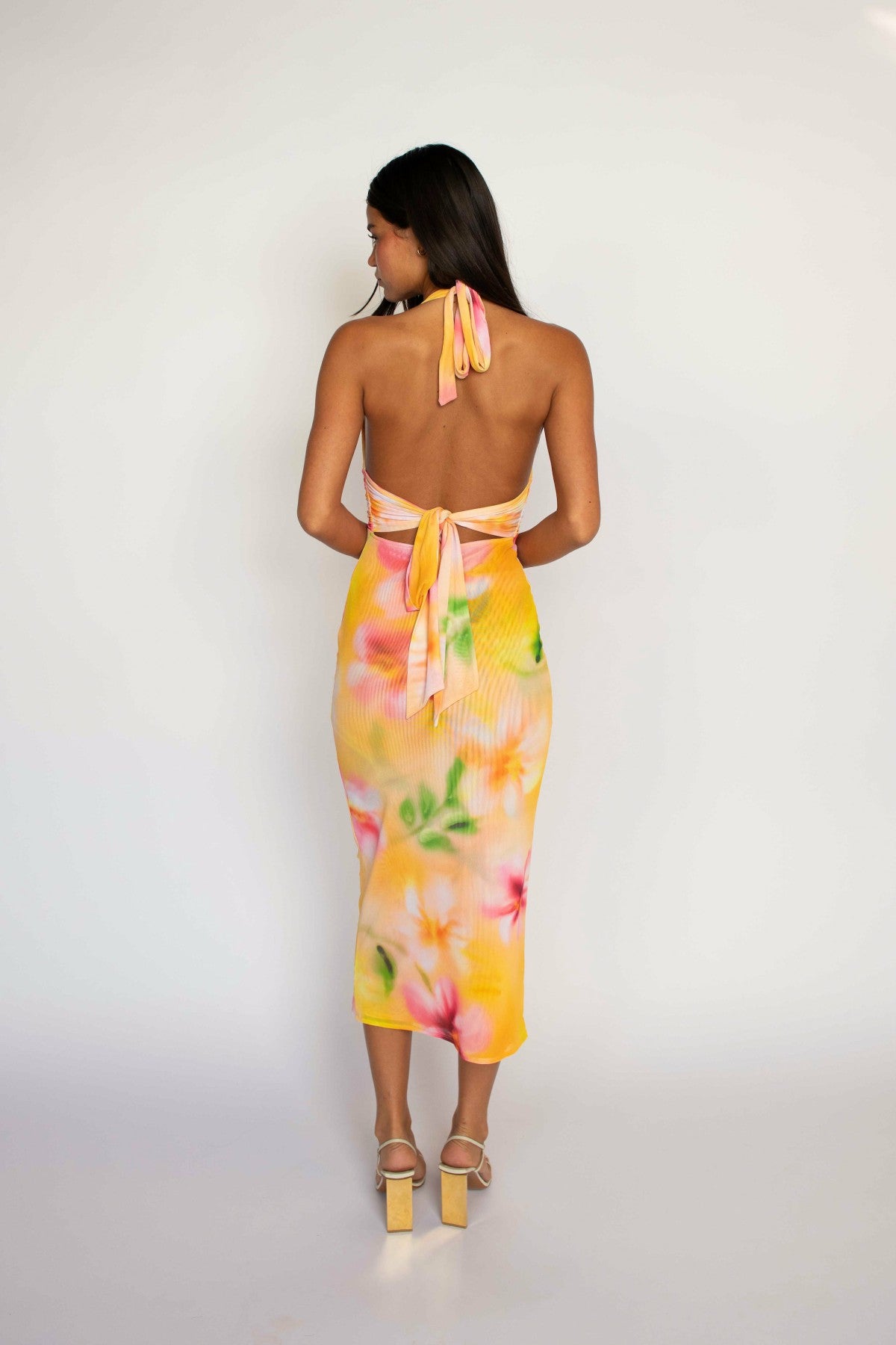 Alicia Midi Dress in Plumeria / Skatie Online Shop