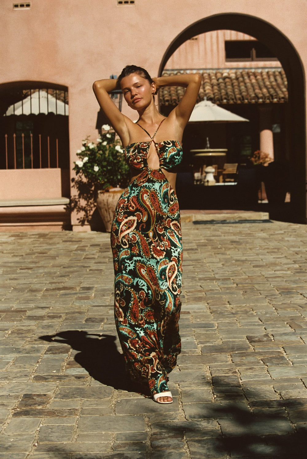 Kaia Dress Cupro Jacquard in Valencia / Skatie Sale