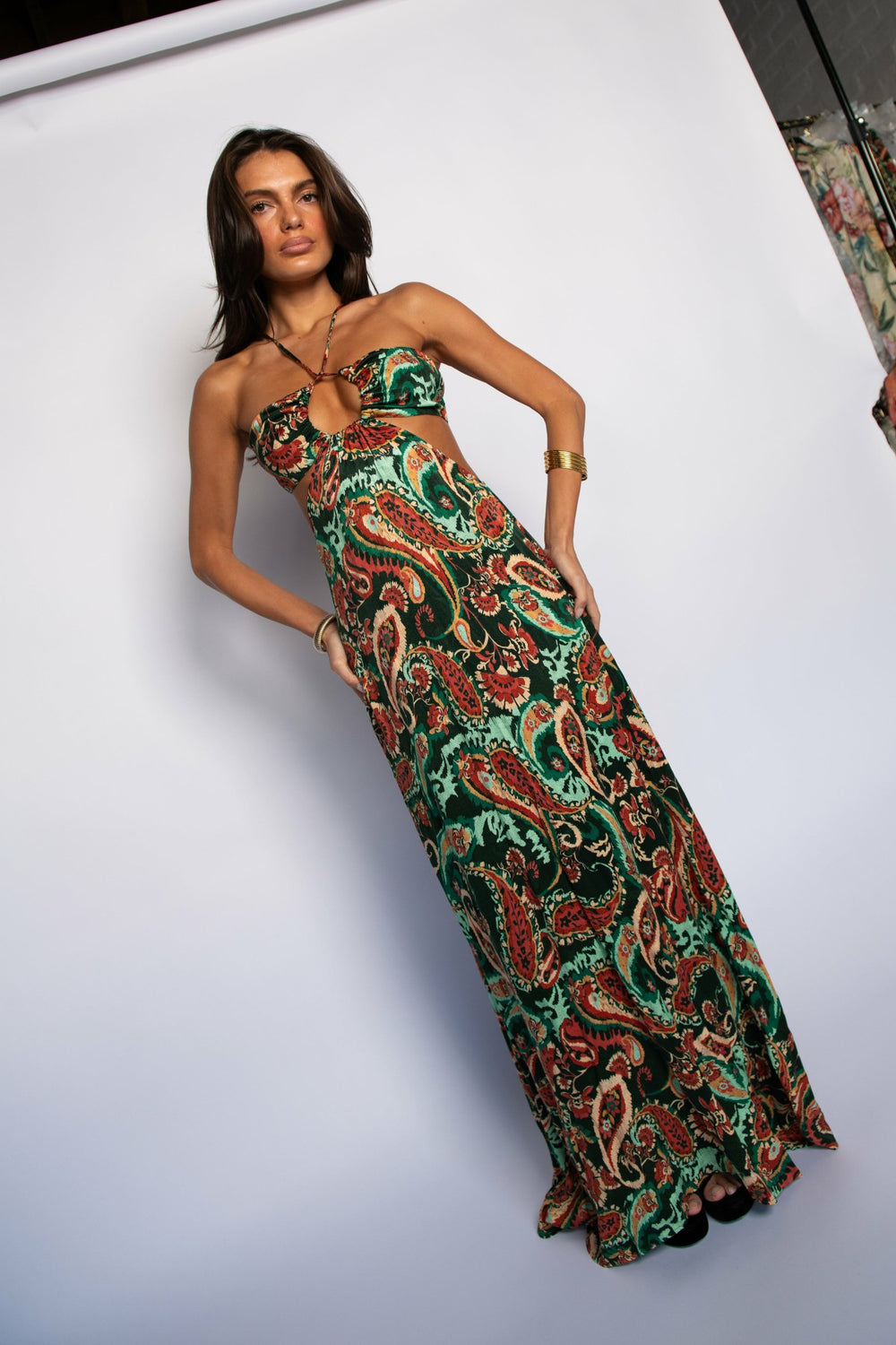Kaia Dress Cupro Jacquard in Valencia / Skatie Sale