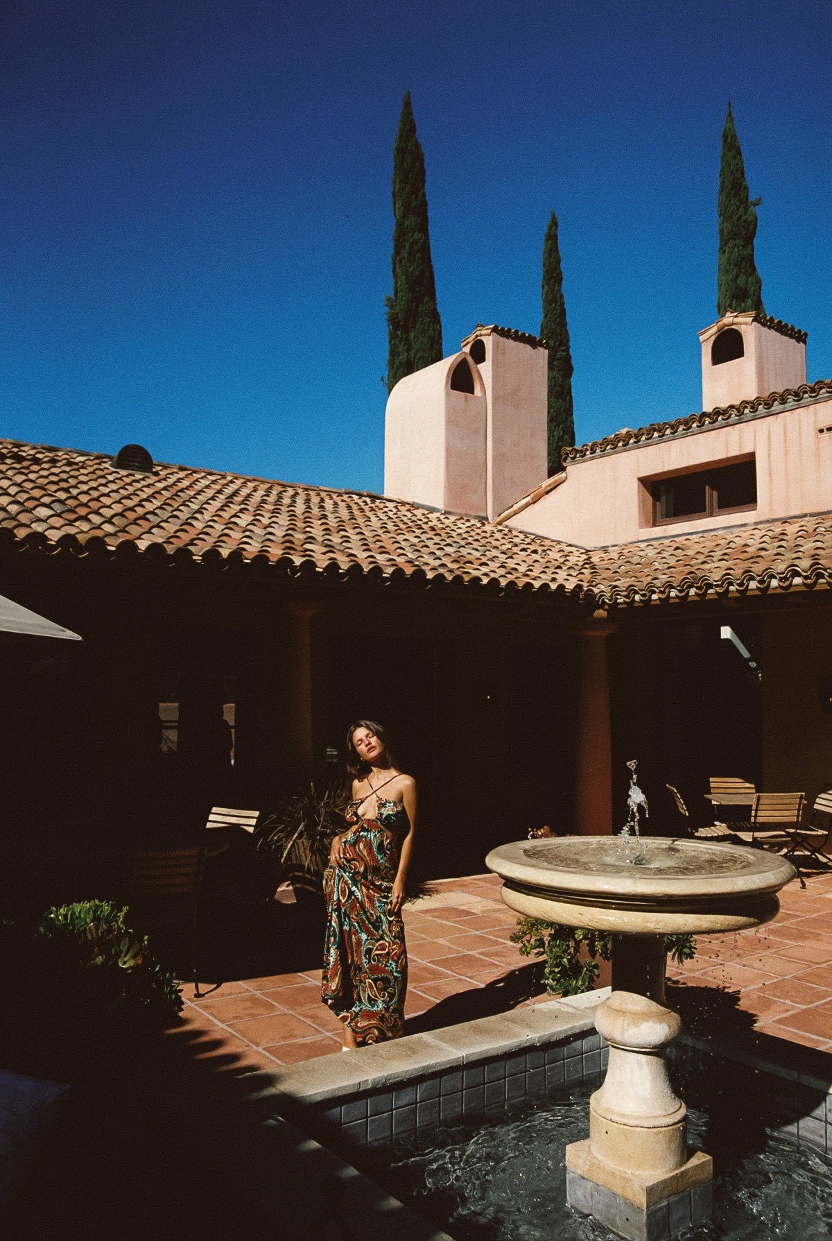 Kaia Dress Cupro Jacquard in Valencia / Skatie Sale