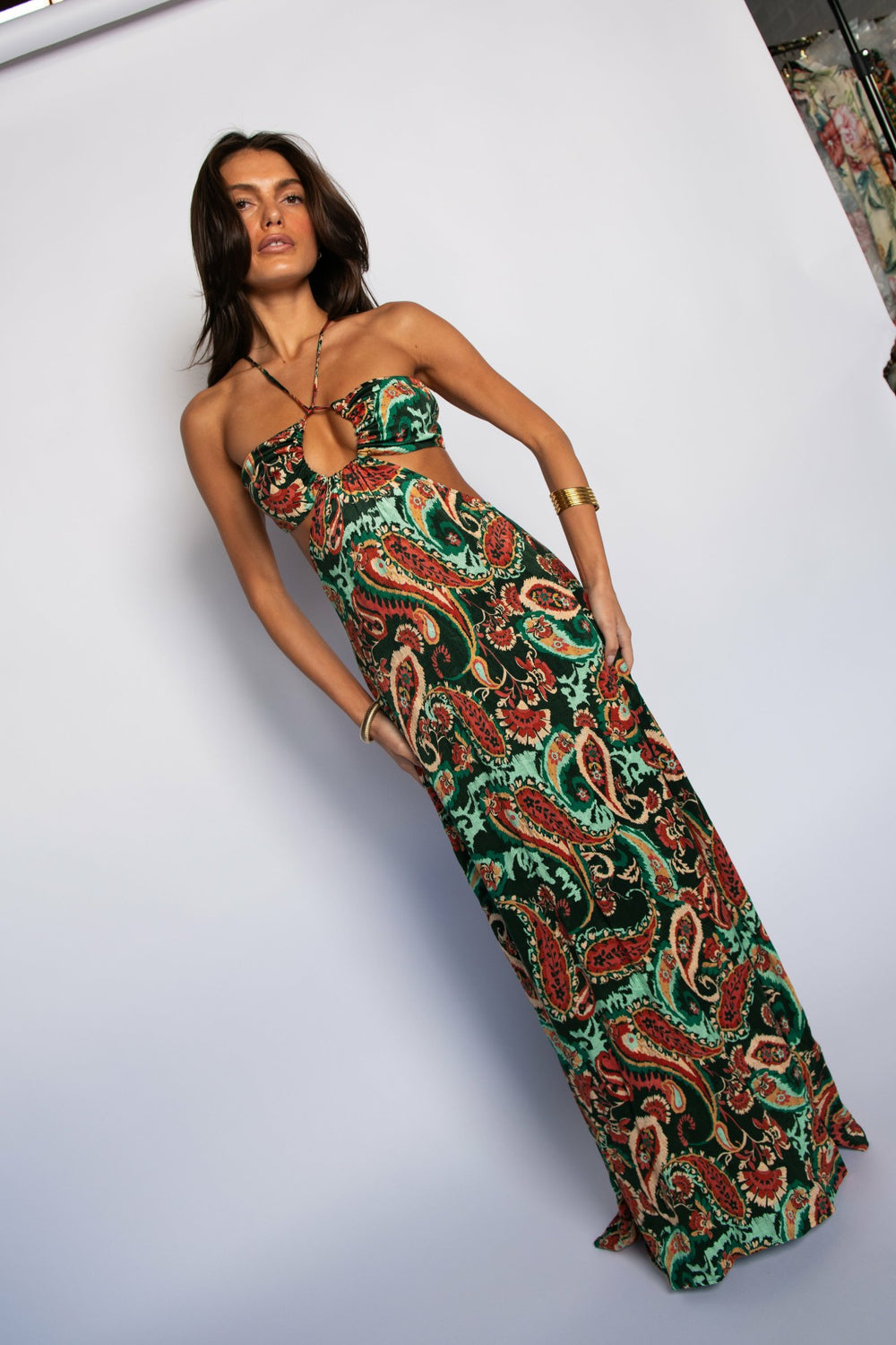 Kaia Dress Cupro Jacquard in Valencia / Skatie Sale