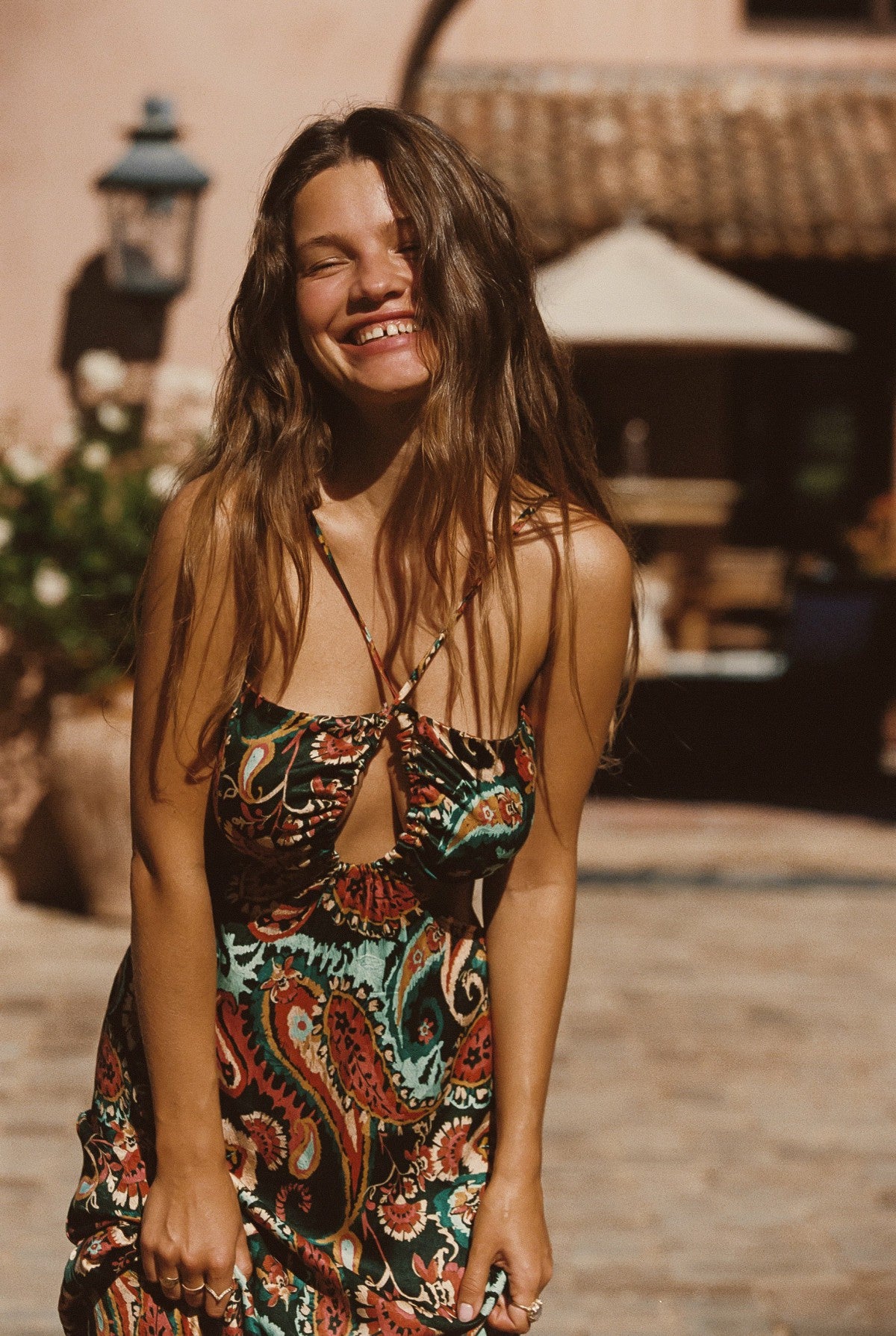 Kaia Dress Cupro Jacquard in Valencia / Skatie Sale
