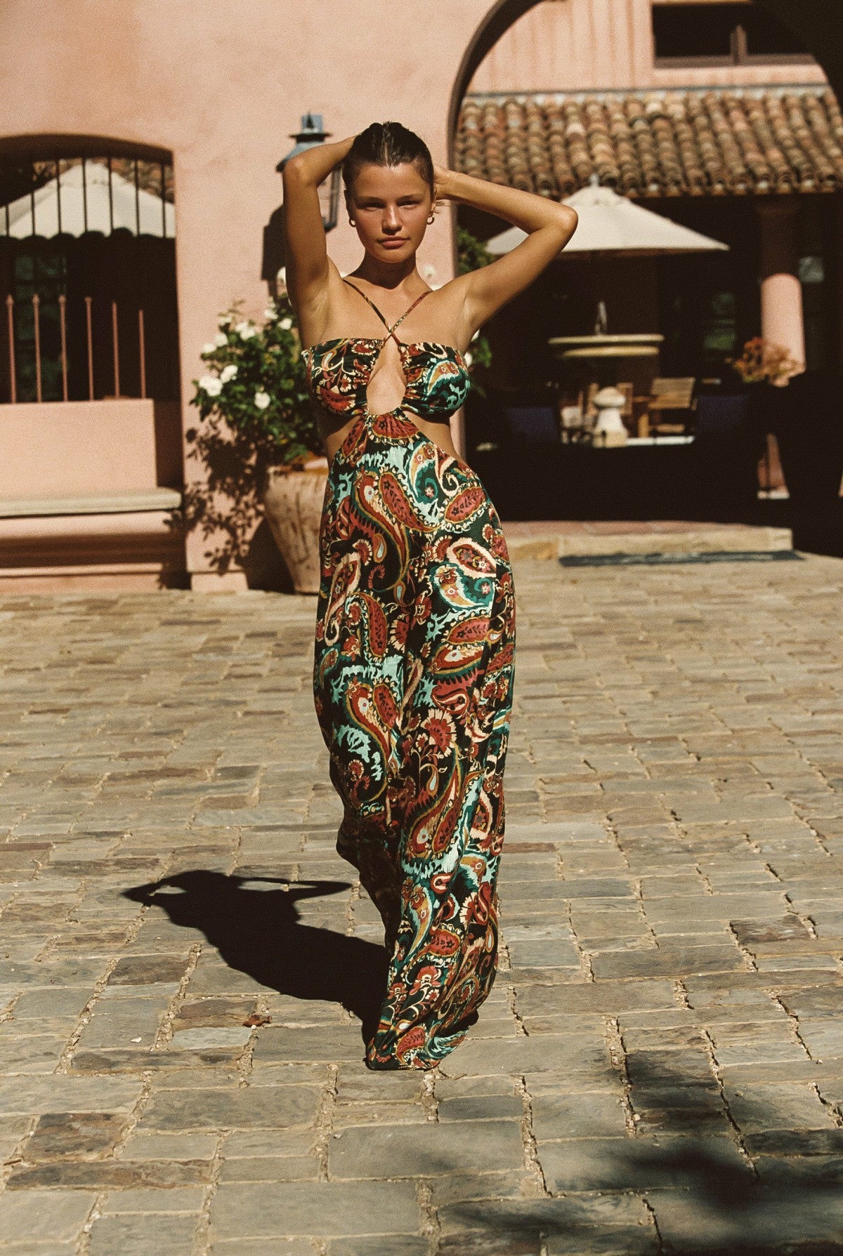 Kaia Dress Cupro Jacquard in Valencia / Skatie Sale