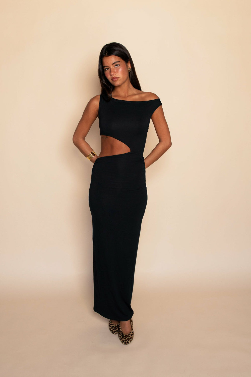 Ida Dress Jersey in Black / Skatie US