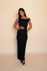 Ida Dress Jersey in Black / Skatie US
