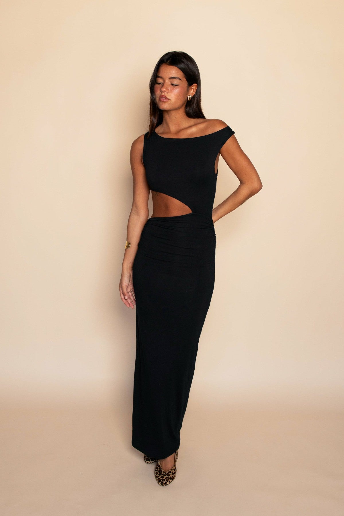 Ida Dress Jersey in Black / Skatie US
