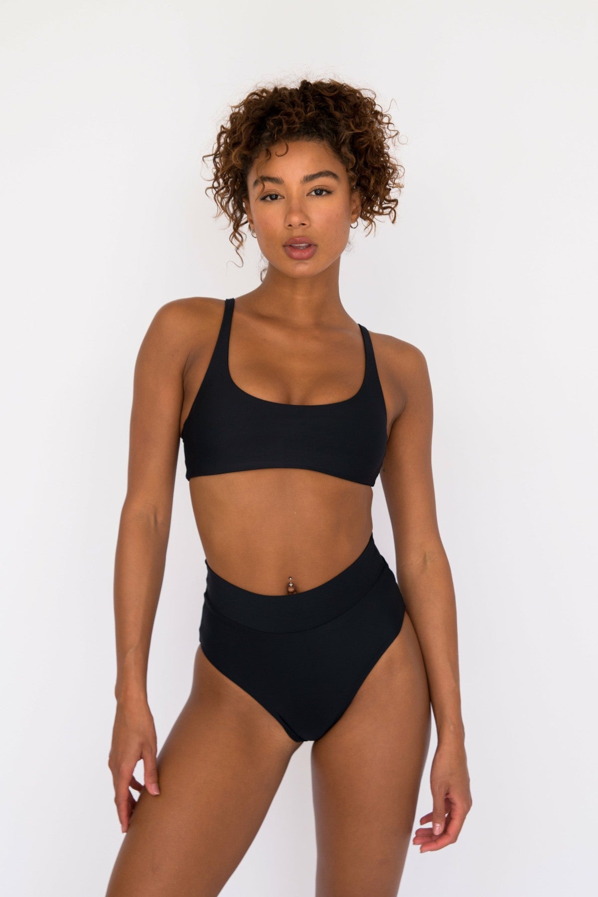 Scarlette Bikini Bottom in Black / Skatie Outlets