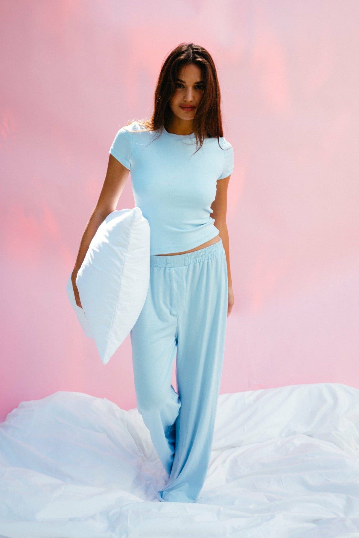 Easy Tee Ribbed in Baby / Skatie US