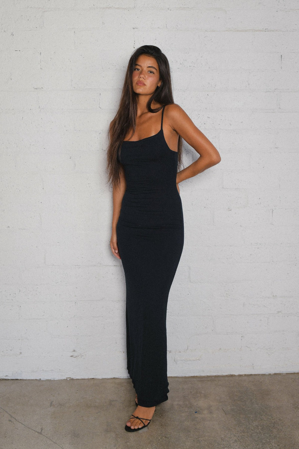 Samantha Maxi Dress Jersey in Black / Skatie Sale