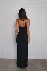 Samantha Maxi Dress Jersey in Black / Skatie Sale